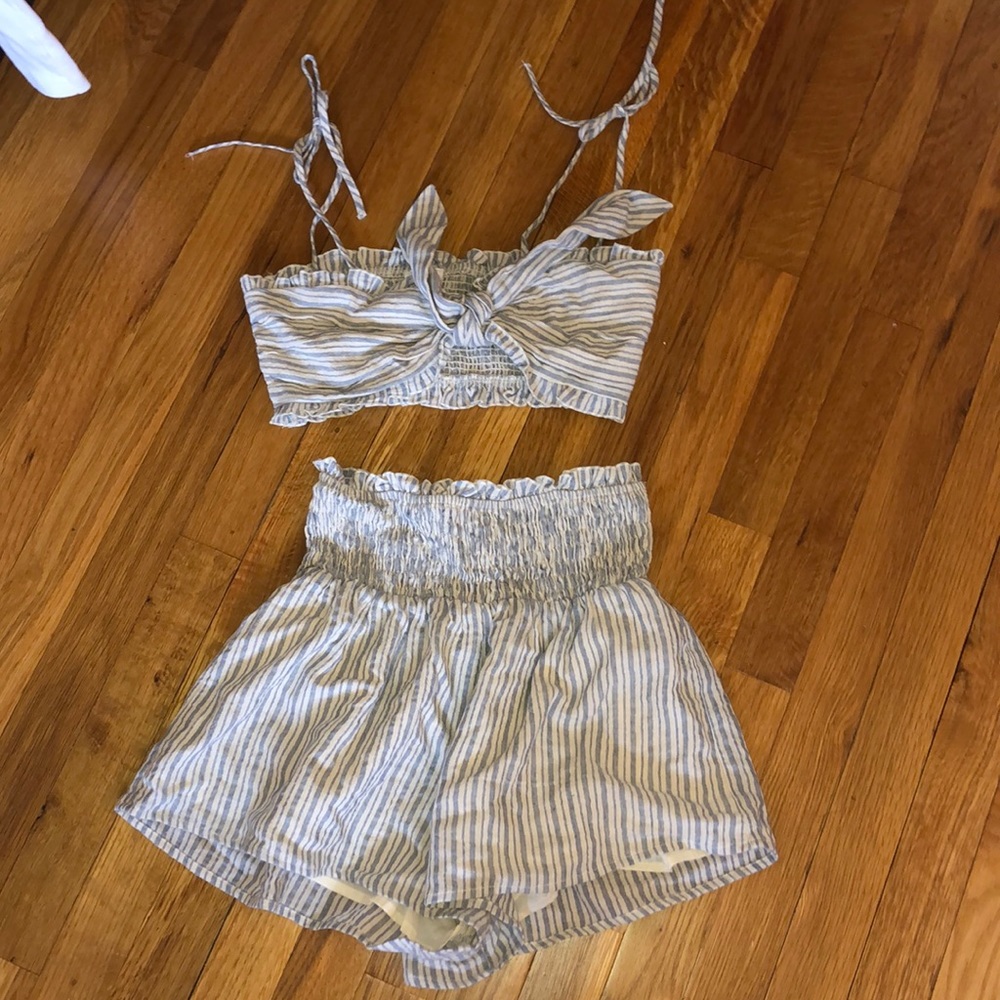 Striped two piece set